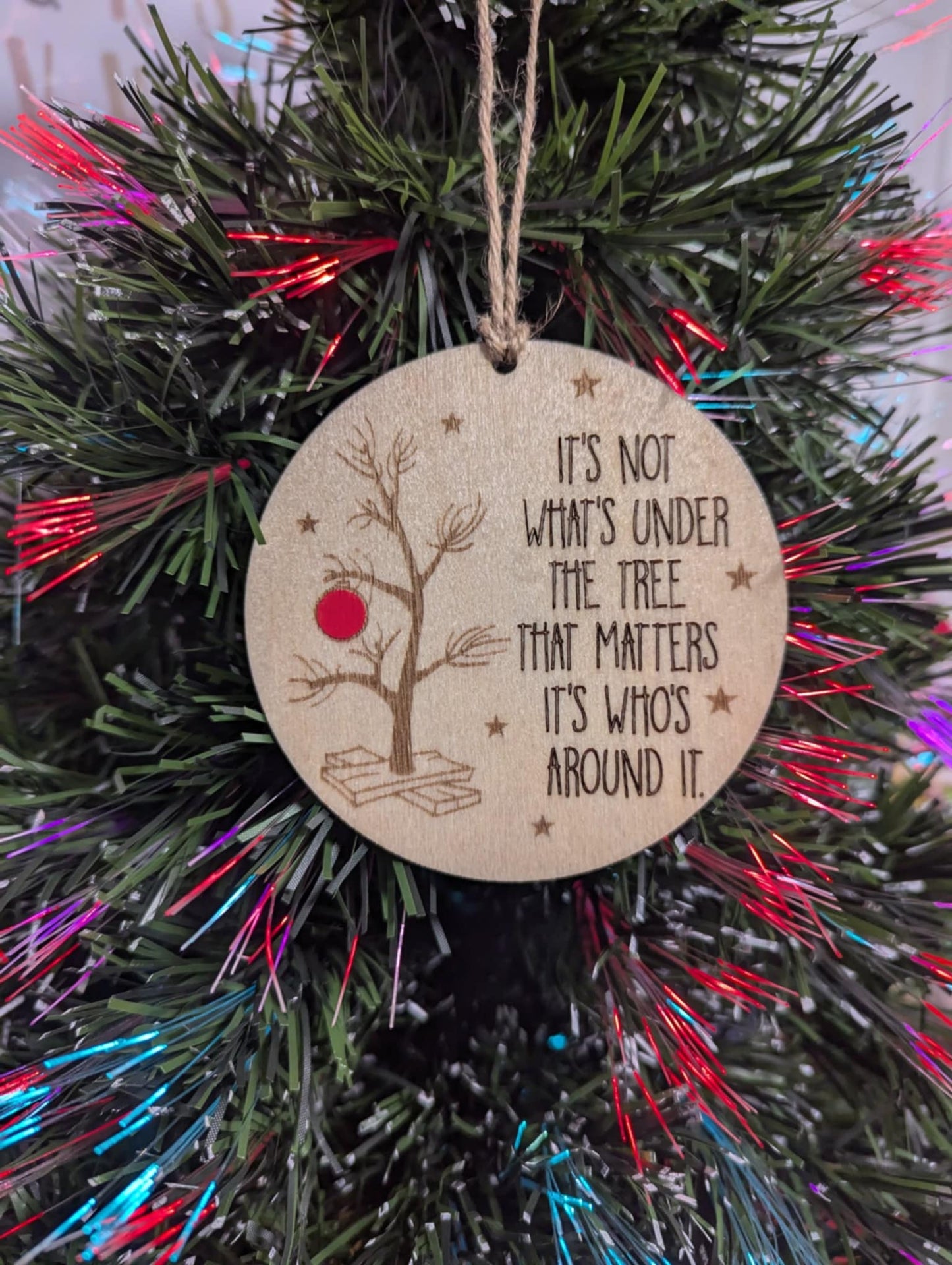 It's not what's under the tree ornament/gift card holder