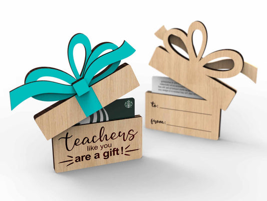 Teachers like you are a gift (gift card holder)