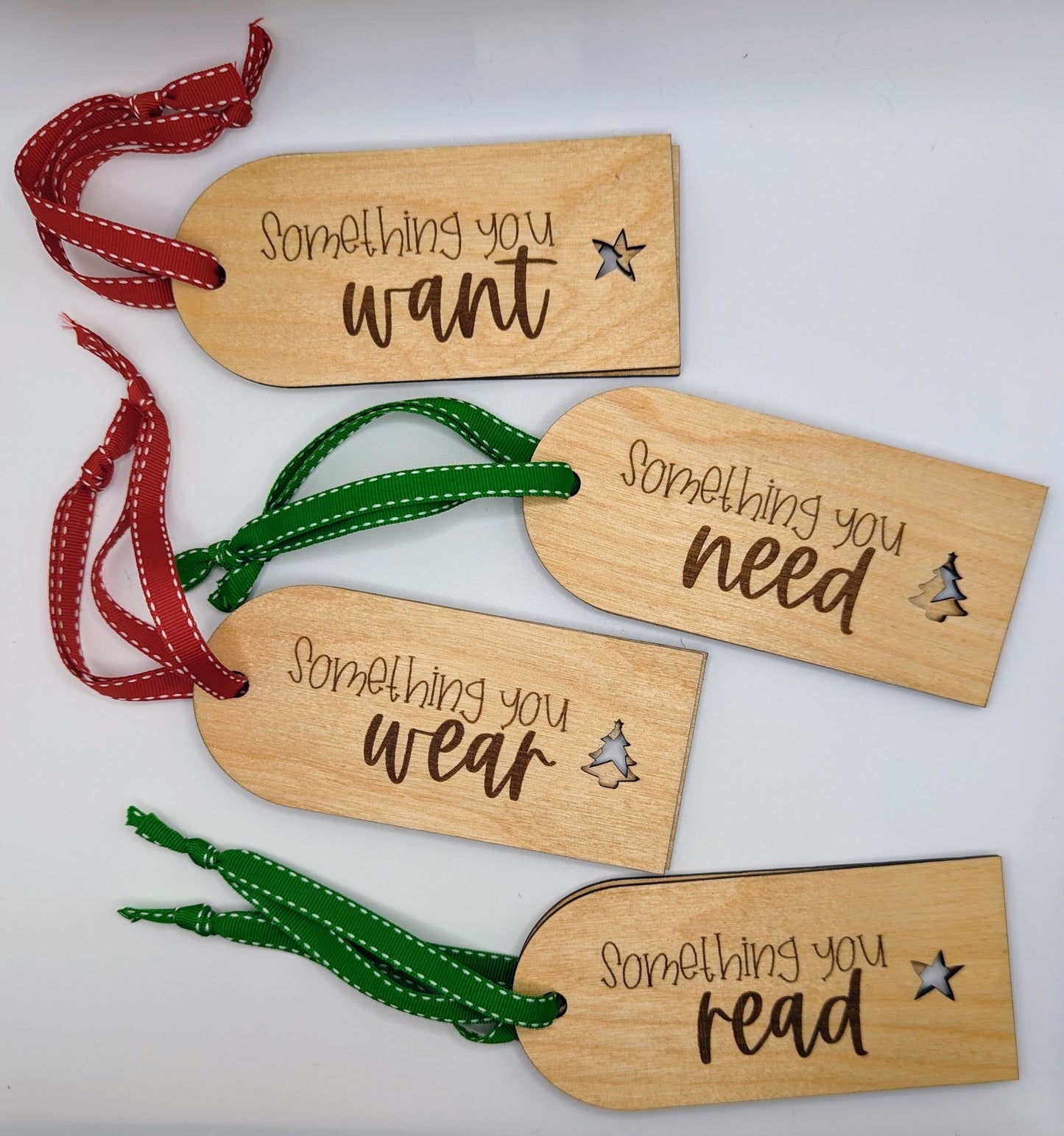 Gift tags - something you want, need, wear, read