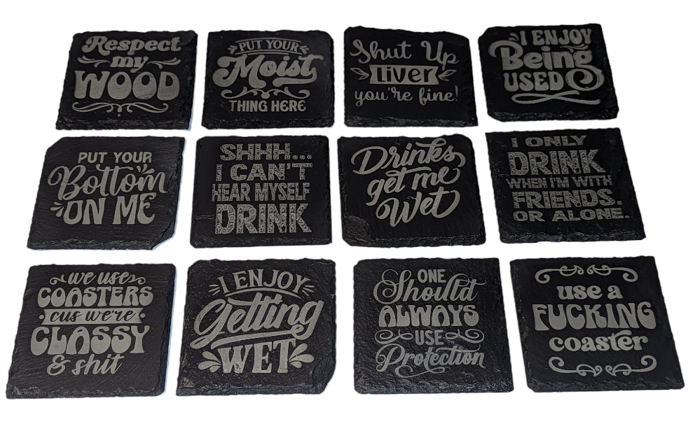 Slate coasters - everyday